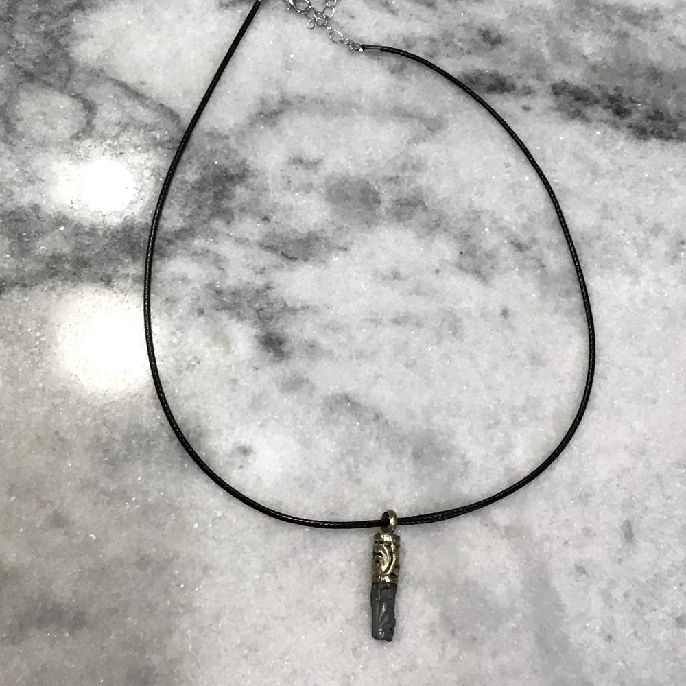Aura Smokey Quartz & Silver Necklace